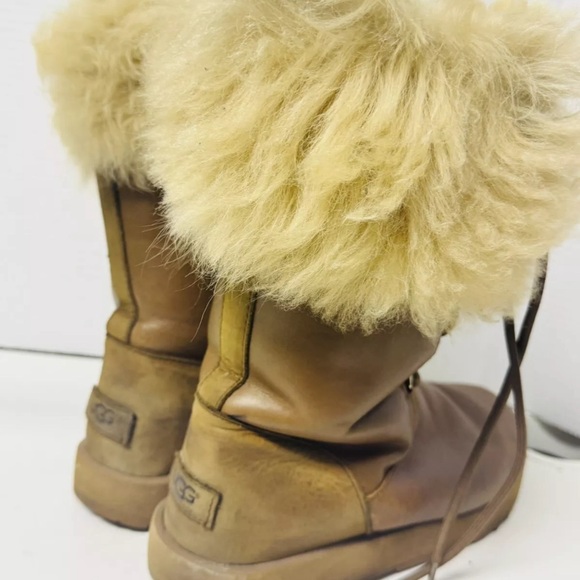 UGG - Aya Toscana Cuff Snow - Boots - Brown - Women's - 8 .6 S/N 1019062 - Picture 5 of 8